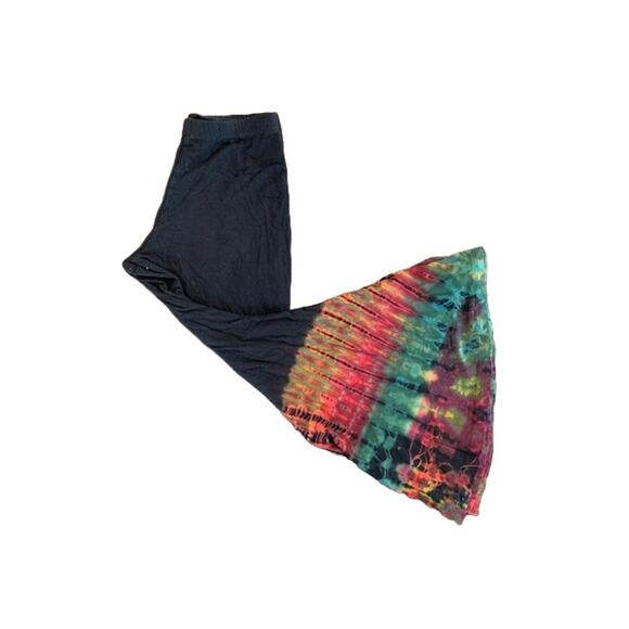 Aravay-Soft-Flair-Boho-Leggings-Black-Ombre-Jersey-Girls-8 - Picture 1 of 3